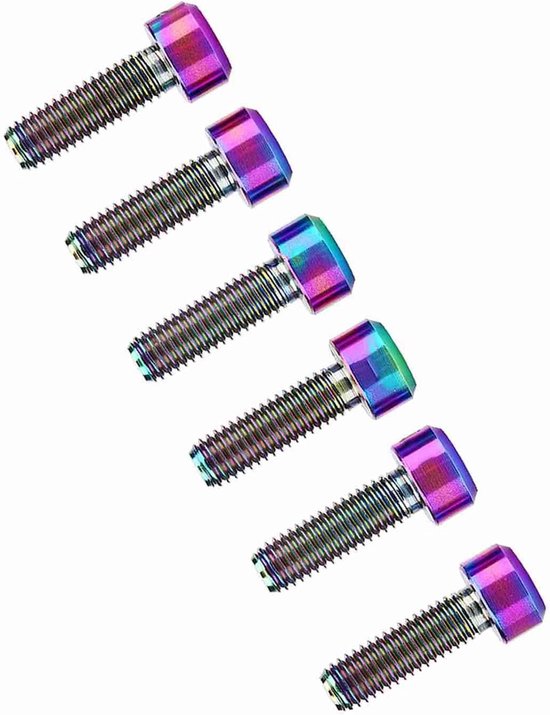 lyrlody Alloy Bicycle Stuurpenbouten 6 Stuks M5 X 16mm — afbeelding 4