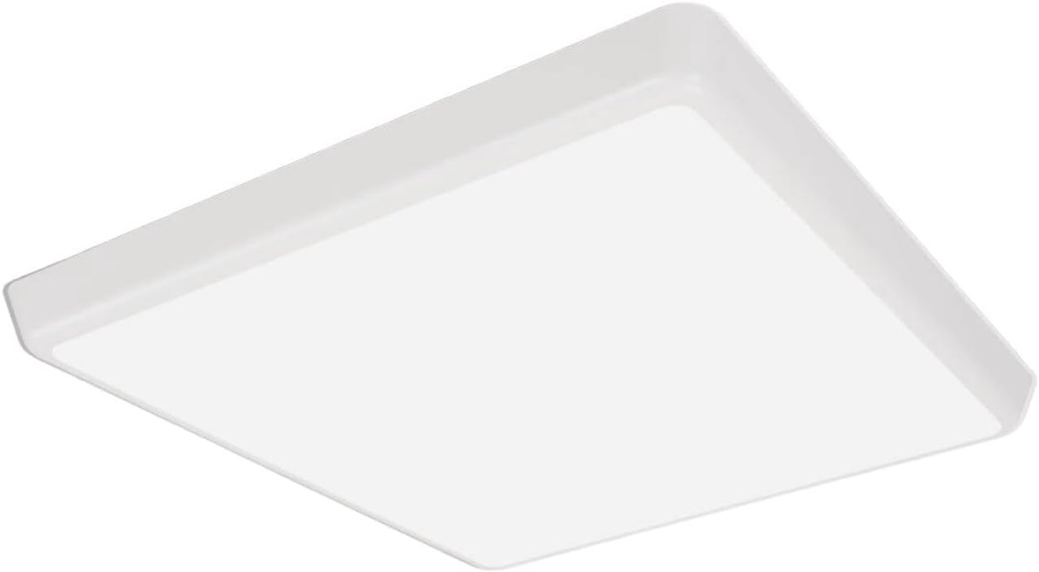 LED plafondlamp Augustin (modern) in Wit uit kunststof o.a. voor badkamer, inclusief lichtbron - plafonnière plafondverlichting