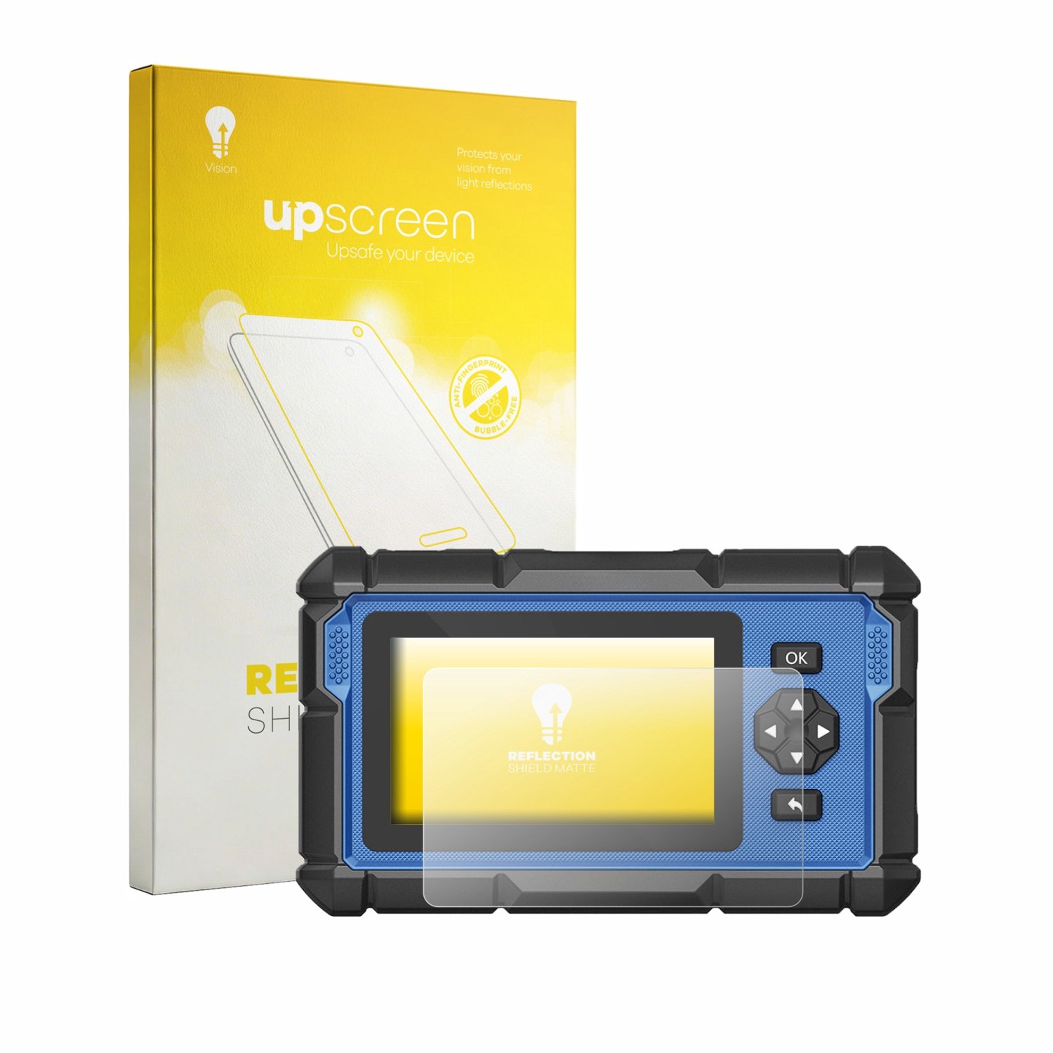 upscreen - Screenprotector voor Topdon ArtiDiag 600 S - Folie Beschermfolie anti glare matte