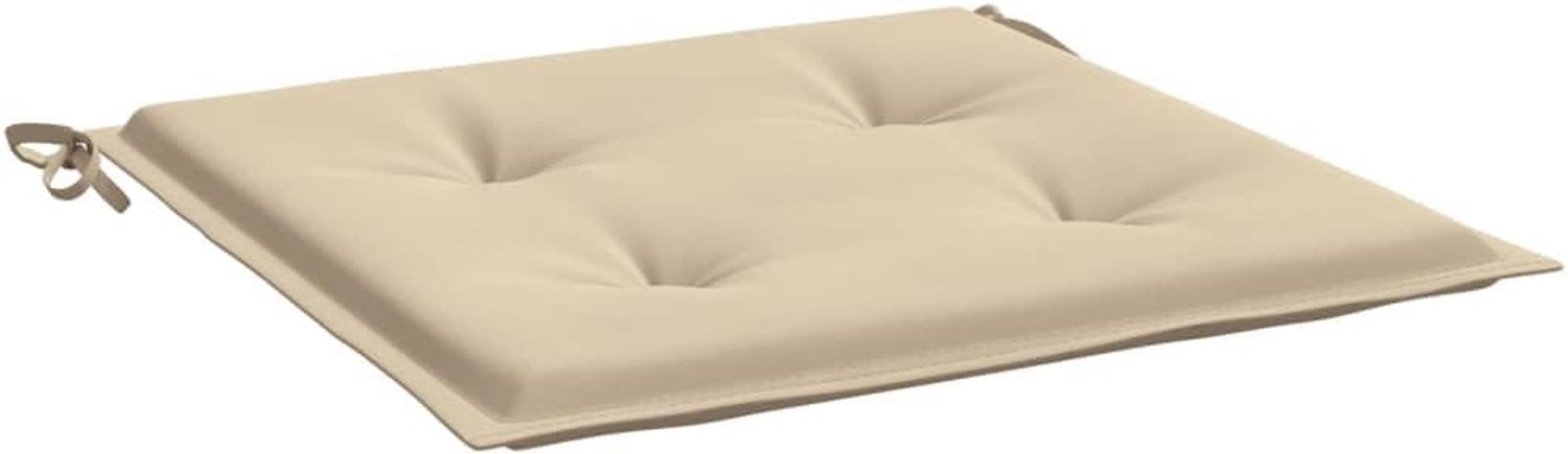 Zitkussen voor terrasmeubels, zitkussen voor buiten, tuinstoelkussen, 6 stuks, beige 50 x 50 x 3 cm Oxford-stof