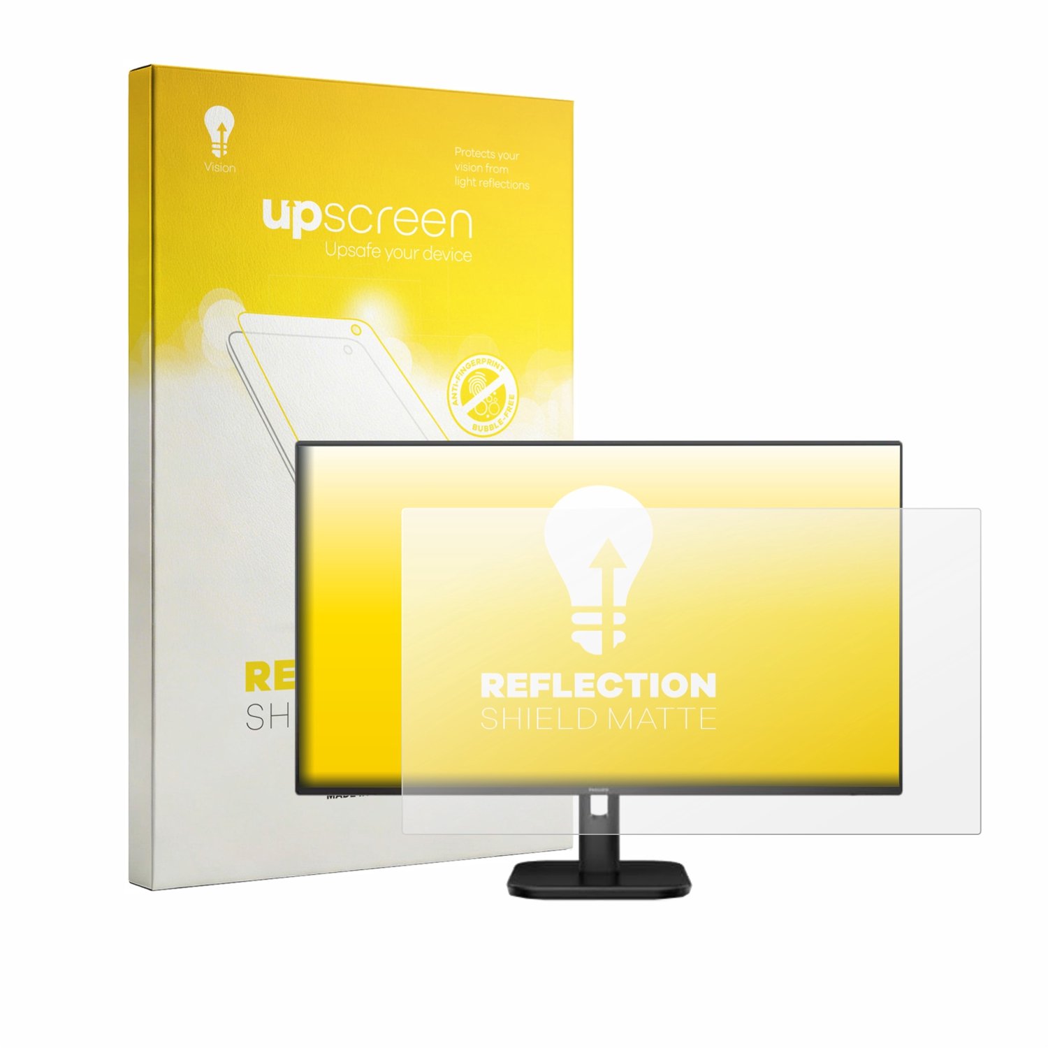 upscreen - Screenprotector voor Philips 24E1N1100A - Folie Beschermfolie anti glare matte