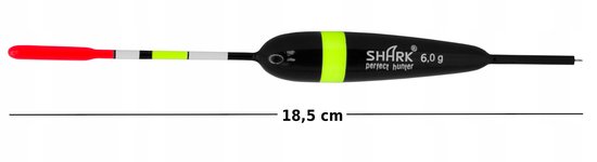 SHARK Doorvoersslobber Balsa 6,0g / 18,5cm - Perfecte Kwaliteit — afbeelding 4