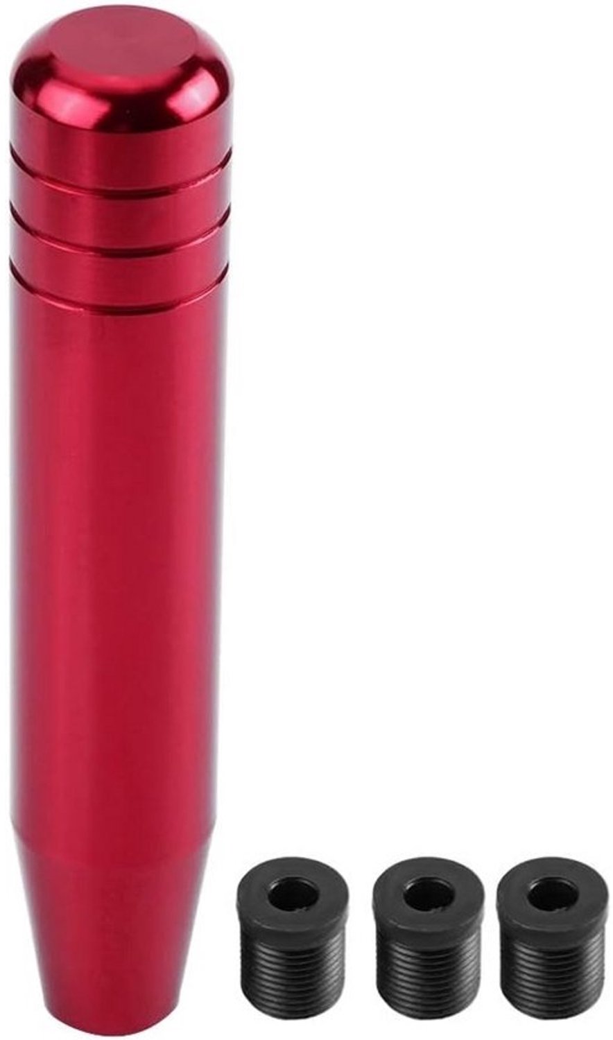 Universele aluminium handmatige versnellingspookknop 18cm - Schakelhendel - Rood