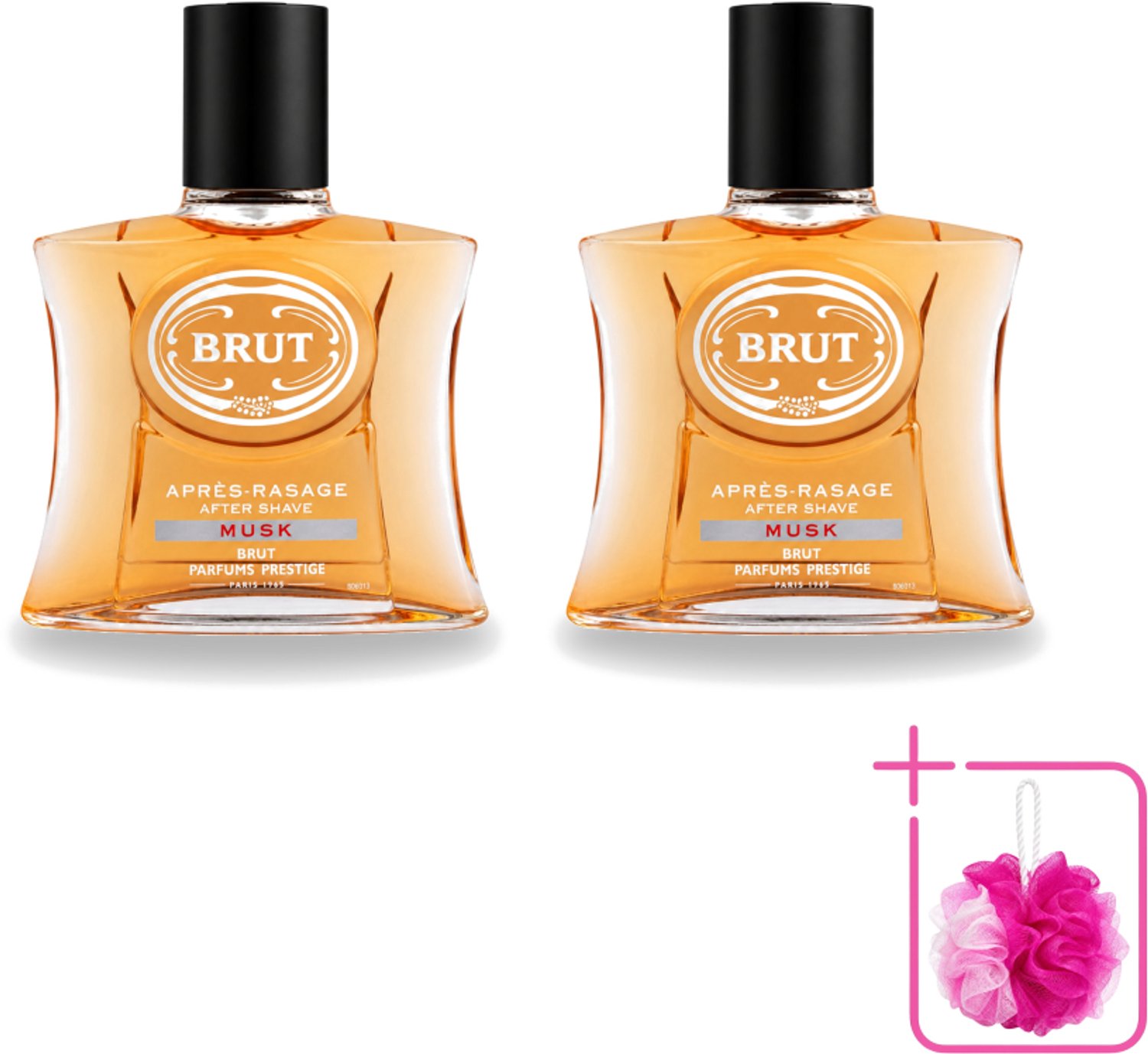 2 x Brut – Aftershave Lotion – Musk – 100 ml - Bulkverpakking - Aftershave - Douchemop - Aftershave musk