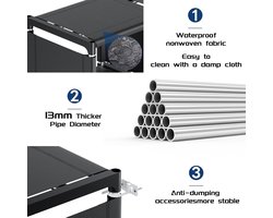Mavivegue Boek Plank Kubus Opslag Organizer 20 Kubussen DIY Metalen