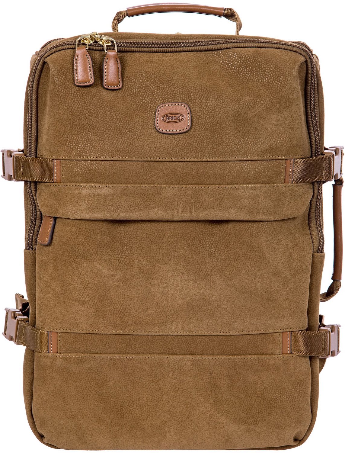 BRIC'S rugzak reistas met laptopvak Life Underseat Backpack Camel bruine