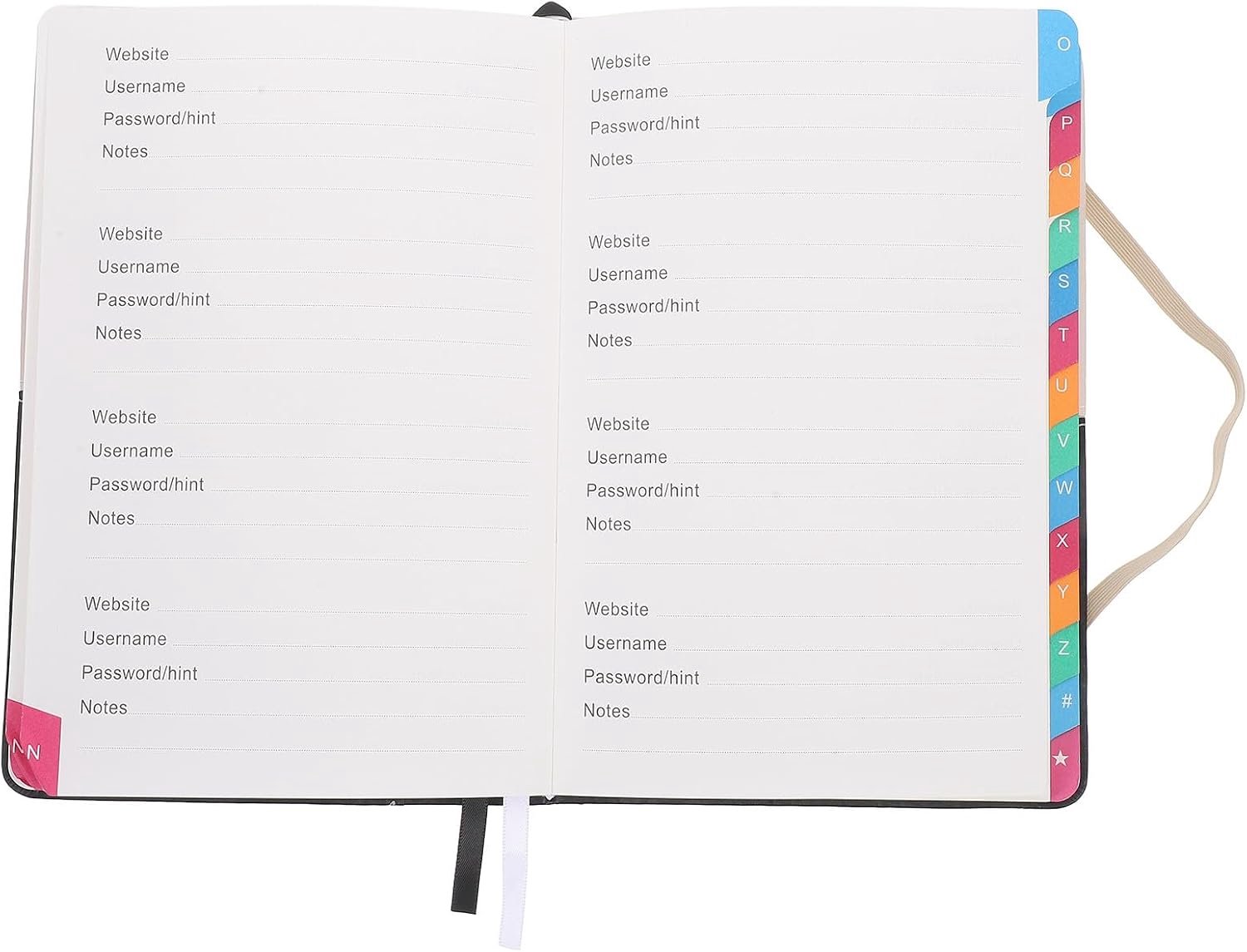 Adresboek voor Telefoonnummers met Alfabetische Labels Veelzijdige Organizer voor Thuis Senioren Eenvoudig Te Gebruiken Compact Formaat