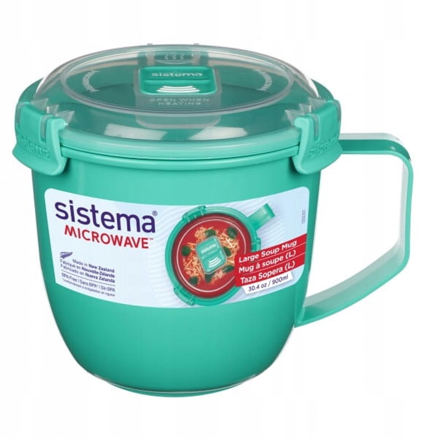 Grote Soepcontainer 900ml BPA-vrij - Turquoise