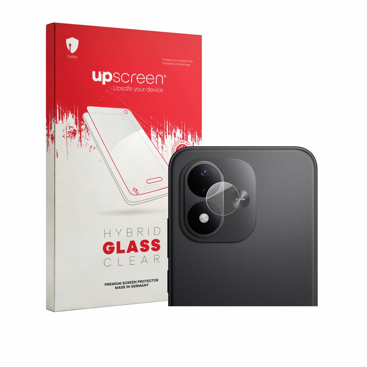 upscreen - Screenprotector voor Xiaomi Redmi Note 17 5G (ALLEEN Camera Lens) - Folie Beschermfolie Beschermglas transparant