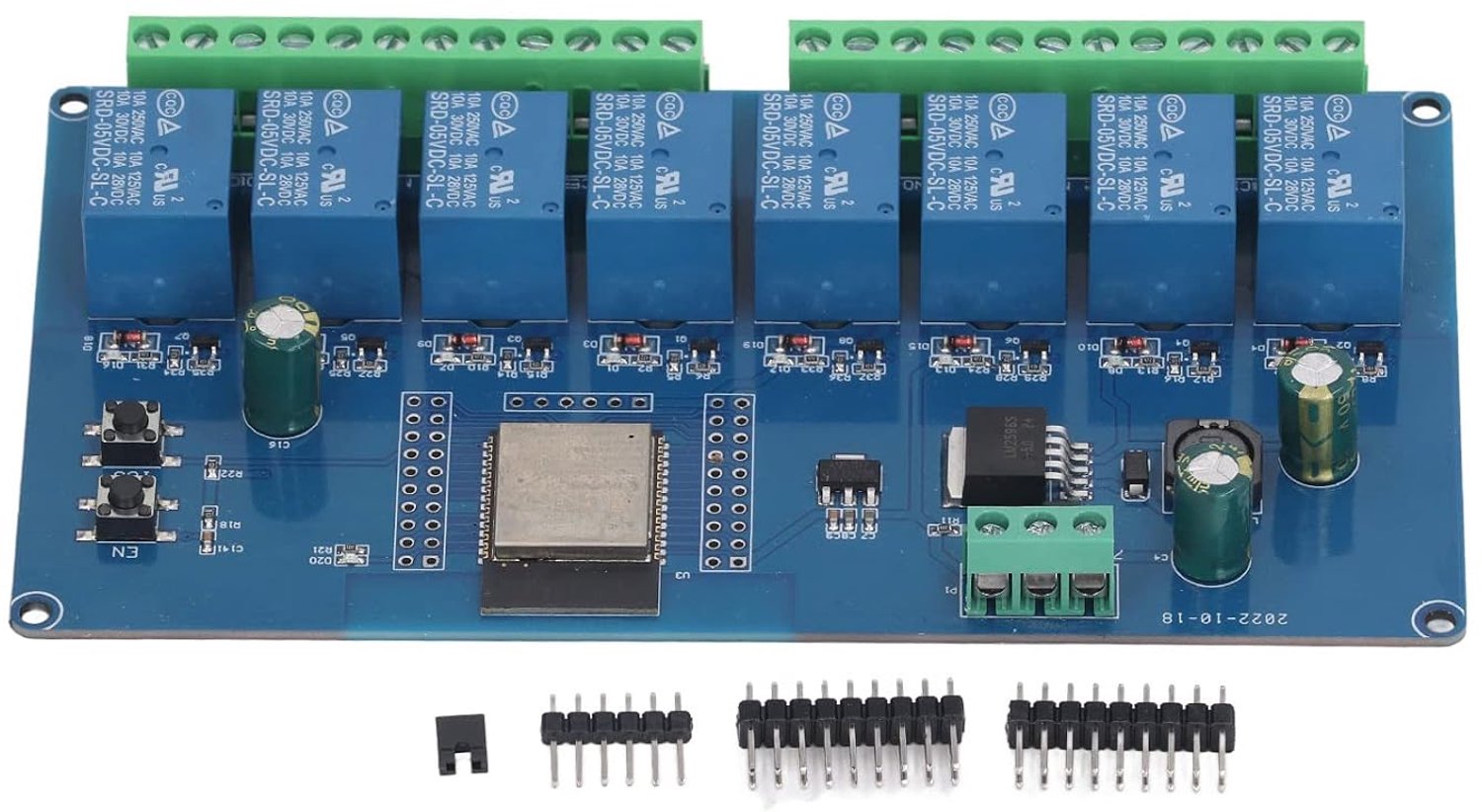 8-Channel WiFi Relay Module, Wireless Control for Smart Home, DC 5-30V, BLE Support - ShopVlot