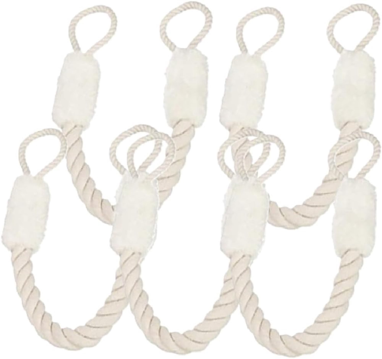 5-delige deurkoordklem set voor bescherming, deurstopper van katoen, ideaal voor deuren en kasten, veilig voor huisdieren en vingers