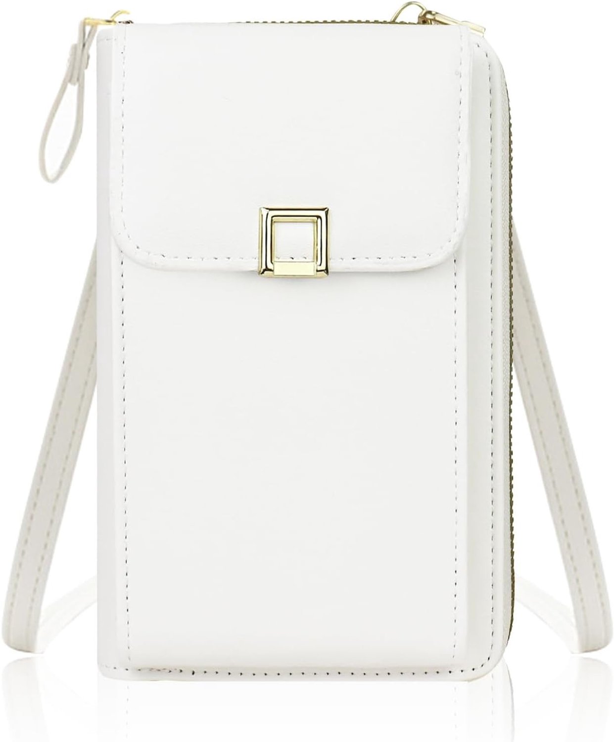 Dames Schoudertas van PU Leer, Mini Crossbody Tas met Verstelbare Schouderriem voor Telefoon en Essentials