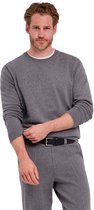 FALKE Basic Cotton Crew Neck elegante klassieker katoen trui heren grijs - maat L