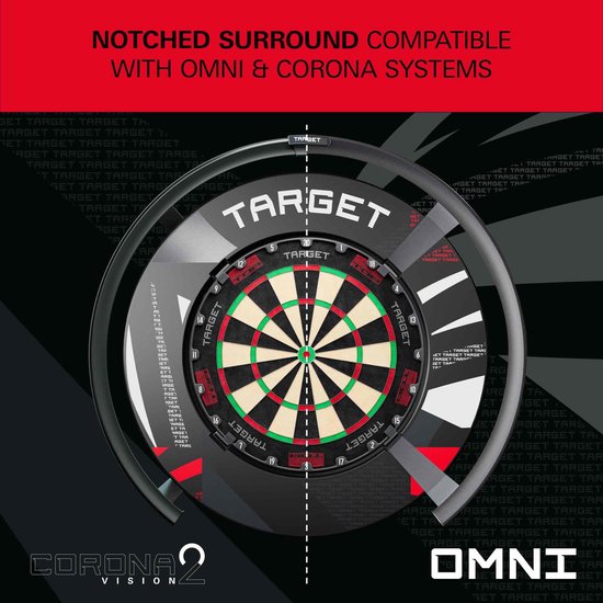 Target Patterned Notched Surround Black van Target — afbeelding 3
