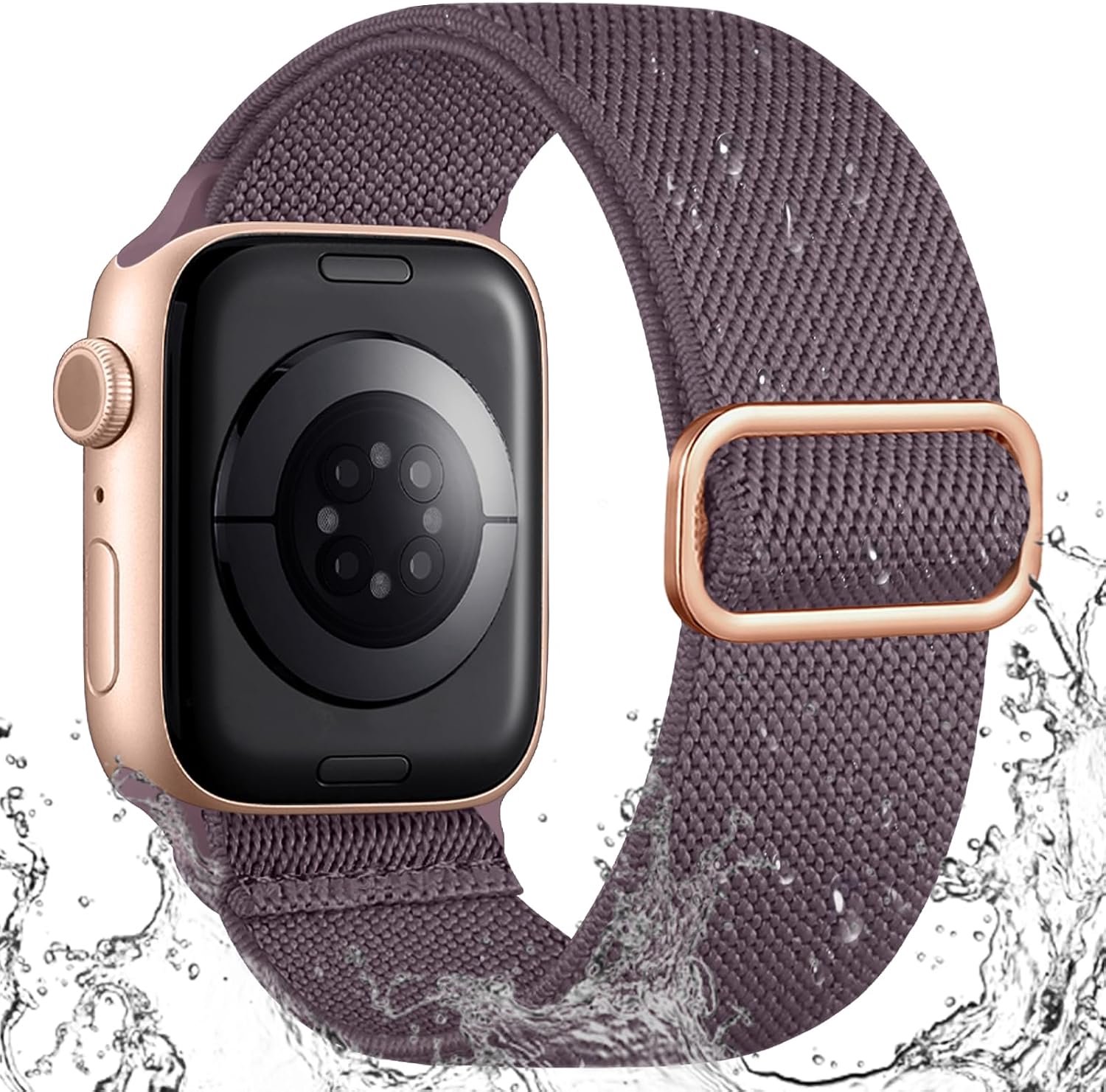 Waterafstotende elastische band compatibel met Apple Watch bandjes 38 mm 40 mm 41 mm 42 mm 44 mm 45 mm 46 mm 49 mm - nylon stretch sportband voor iWatch SE Series 11 10 9 8 7 6 5 4 3 2 1 Ultra