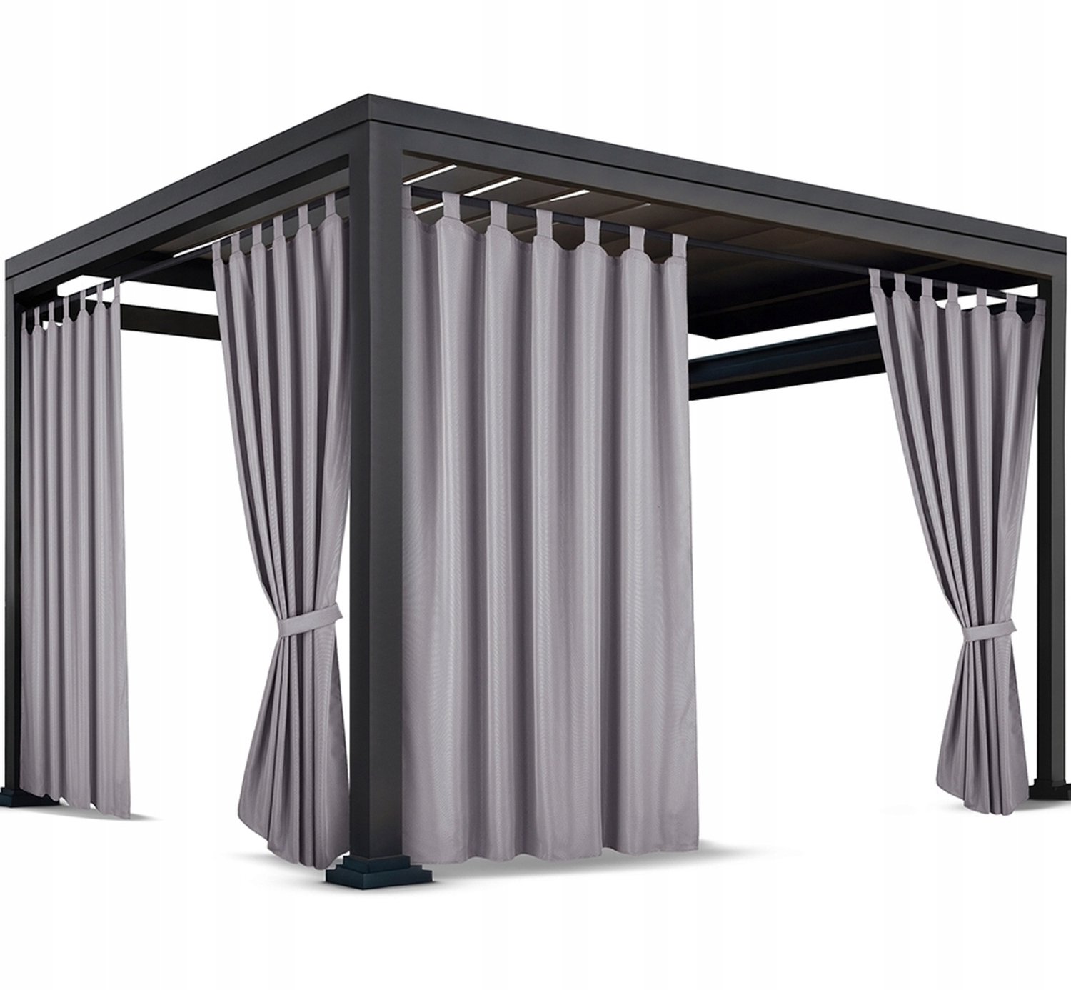 Waterdichte Terrasgordijnen 155x230 cm met Lusjes - Tuin & Balkon