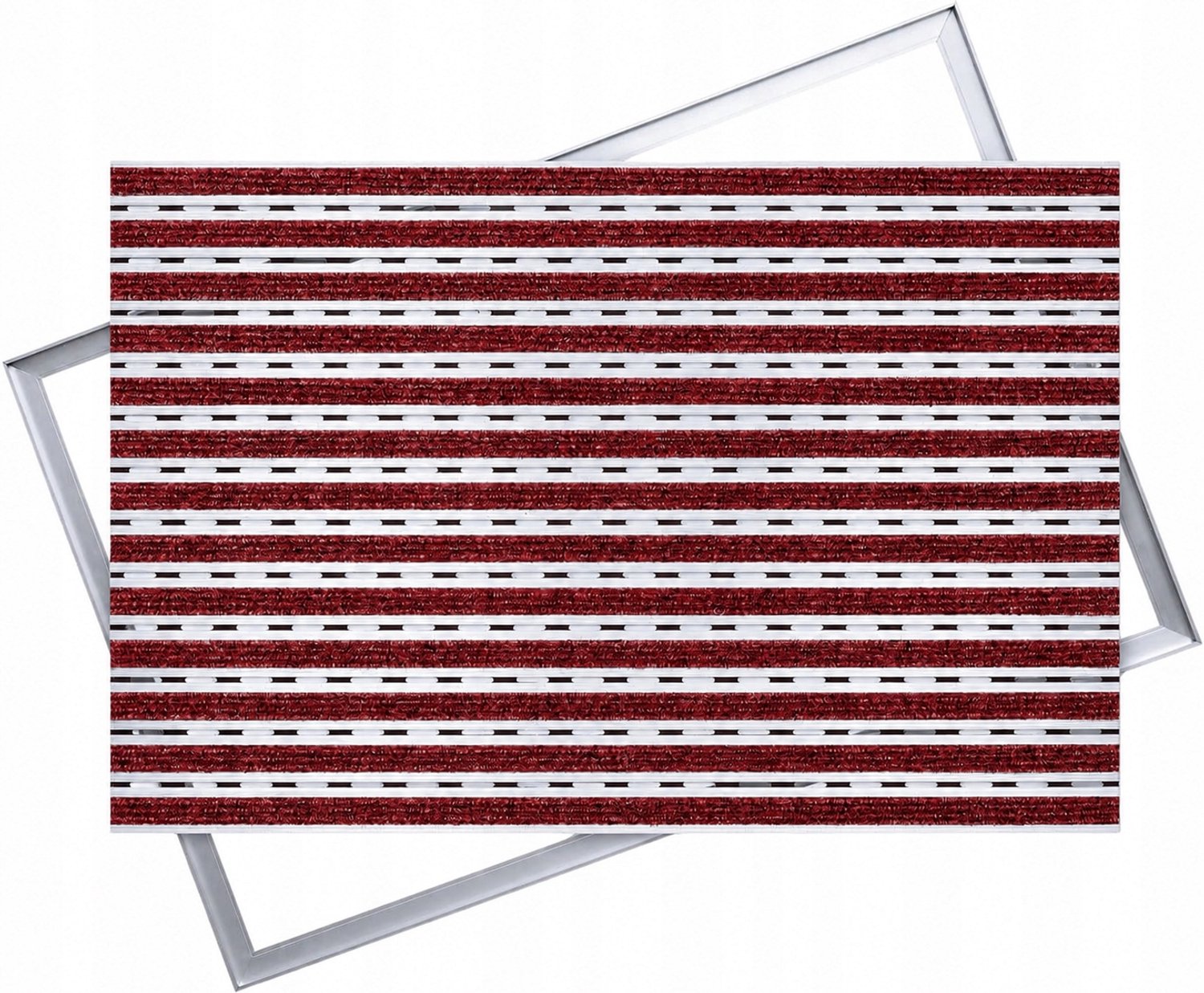 Polentex Combi Junior 12 Aluminiene Deurmat 120x80cm Rood