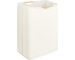 Opvouwbare, waterdichte was-/opbergmand in beige, 30x30x40 cm