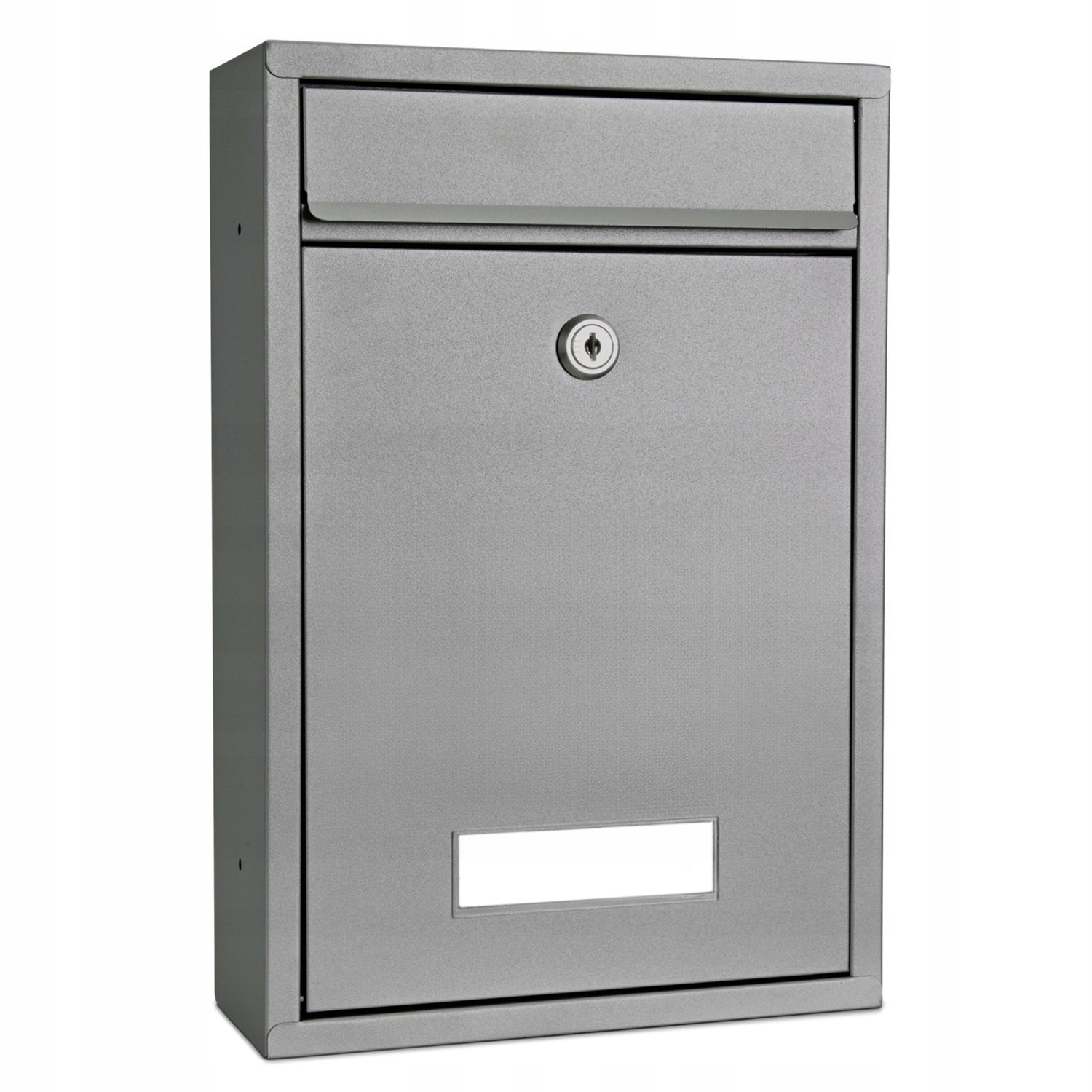 Zilveren brievenbus van metaal - 32x21,5x8cm