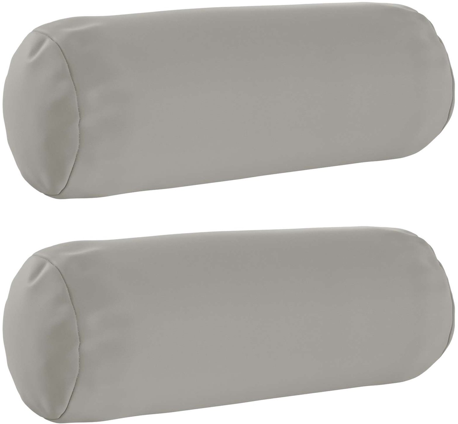 vidaXL Dekenkussen - 2 - st - HEERLEN - Grijs - Diam. - 15 - x - 40 - cm - Polyester