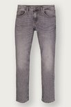 Grijze Garcia Savio slim fit herenjeans met subtiele wassing en klassiek vijfzakontwerp.