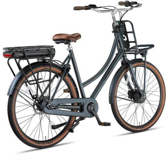 Crown Las Vegas - Elektrische transportfiets - Elektrische damesfiets - Voorwielmotor - Hydraulische schijfremmen - 7 Versnellingen - 28 inch - 50 cm - Metal Grey — afbeelding 5
