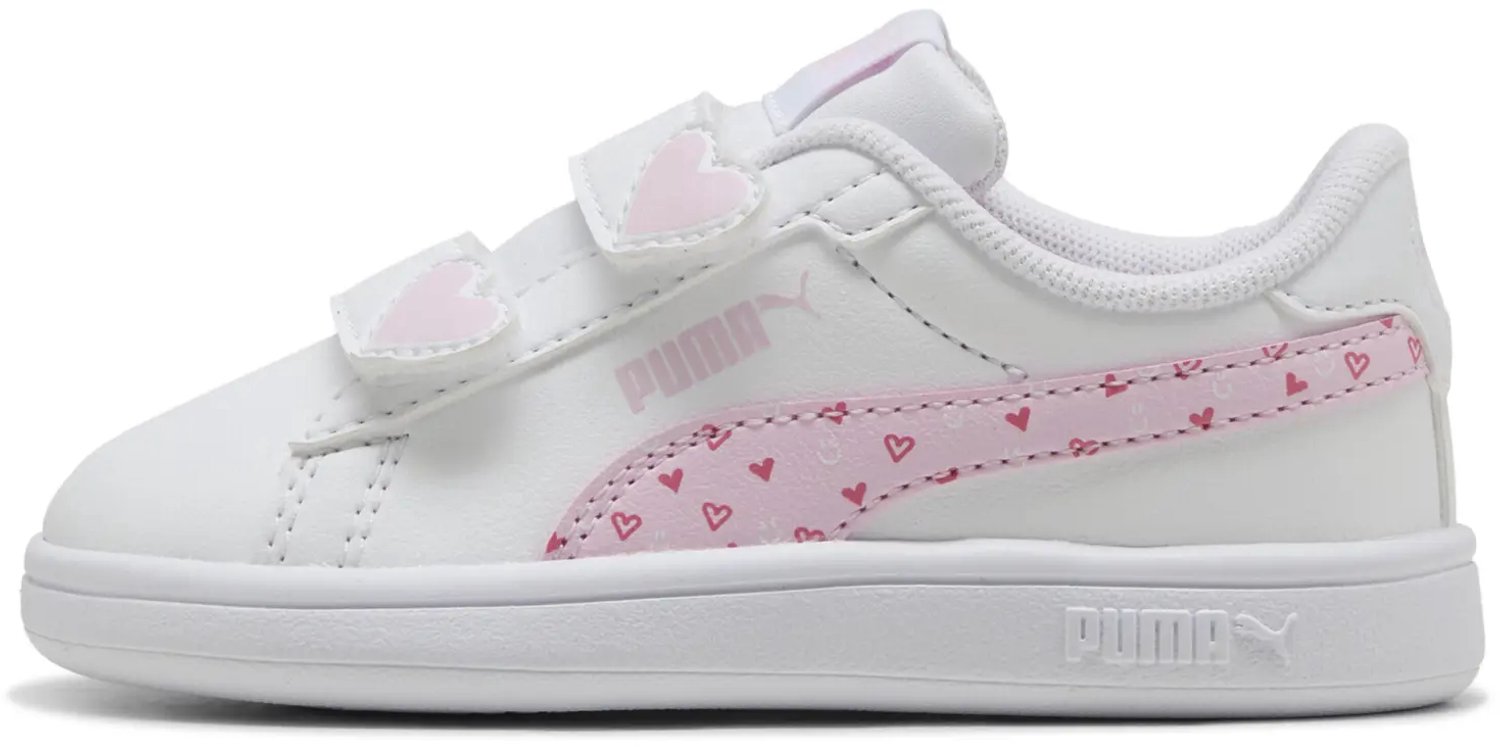Baby meisjes sportschoenen Puma Smash 3.0 Hearty V Wit
