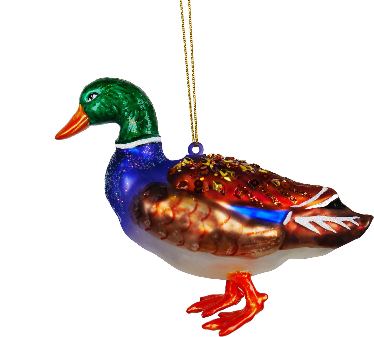 Kurt S. Adler Kleurrijke Eend kersthanger - Kurt S. Adler Multicolor