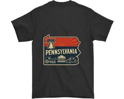Pennsylvania Shirt – PENNSYLVANIA – Americana Outfit – Unisex T-Shirt voor Dames & Heren – Leuk Cadeau voor Amerika liefhebbers
