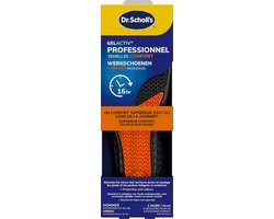 Scholl GelActiv Inlegzolen Professioneel - Zolen voor Werkschoenen en Laarzen - Large - Dempende Zooltjes Schoenen Maat 41 tot 46,5 - GelWave Technologie - 1 Paar