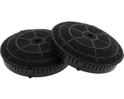 AllSpares Koolstoffilter (2st.) voor afzuigkappen geschikt voor AEG-Electrolux Type 57 - Elica CFC038668 - Whirlpool 484000008824 - Ikea AMC072 en Bosch Siemens 00665713-665713 (Ø173mm)