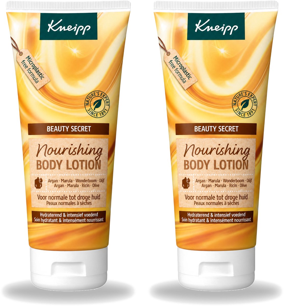 2 x Kneipp - Body lotion - Beauty Secret - Voor normale tot droge huid - 200 ml - Voordeelverpakking - 2 stuks