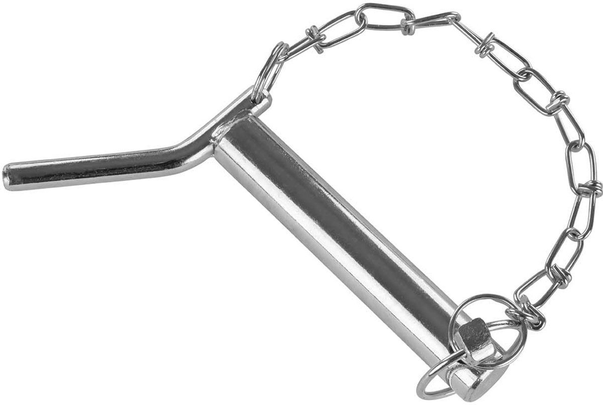 categorie 2 Ø 25 mm | 135 mm nuttige lengte | met ketting en klapstekker | tractorreserveonderdeel landtechniek | Met ketting en klapstekker, boring 12 mm, galvanisch verzinkt, voor driepuntsopname, categorie 2