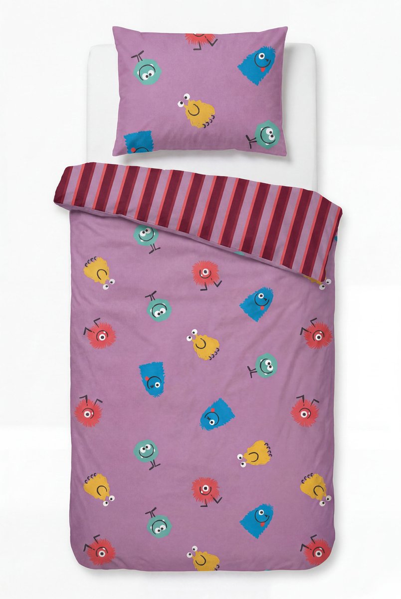 Woody dekbedovertrek - roze - space buddies - 262-10-DBO-W/918 - 140x220cm