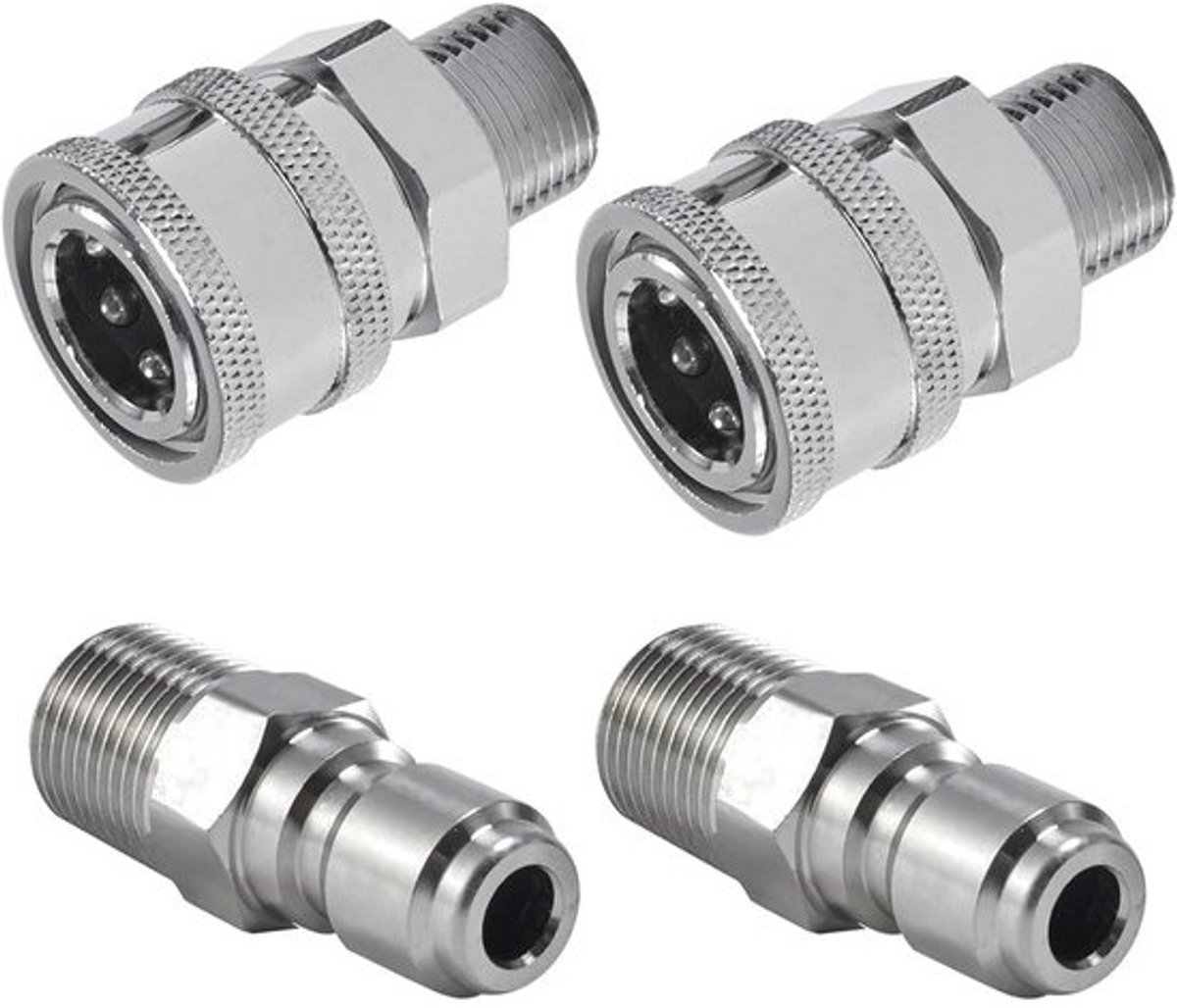 Hogedrukreiniger Adapter Set met 3/8 Inch Snelkoppeling
