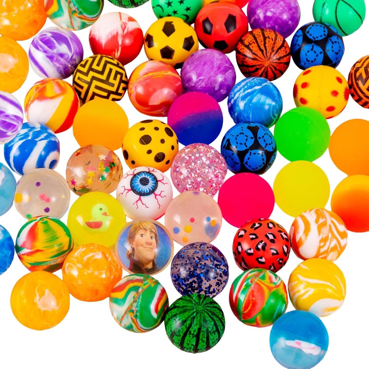 Vrolijke 5 mm Rubber Jumping Balls voor Kinderen, Flummies, Kleine Rubber Ballen, Perfect voor Piñata en Spelletjes