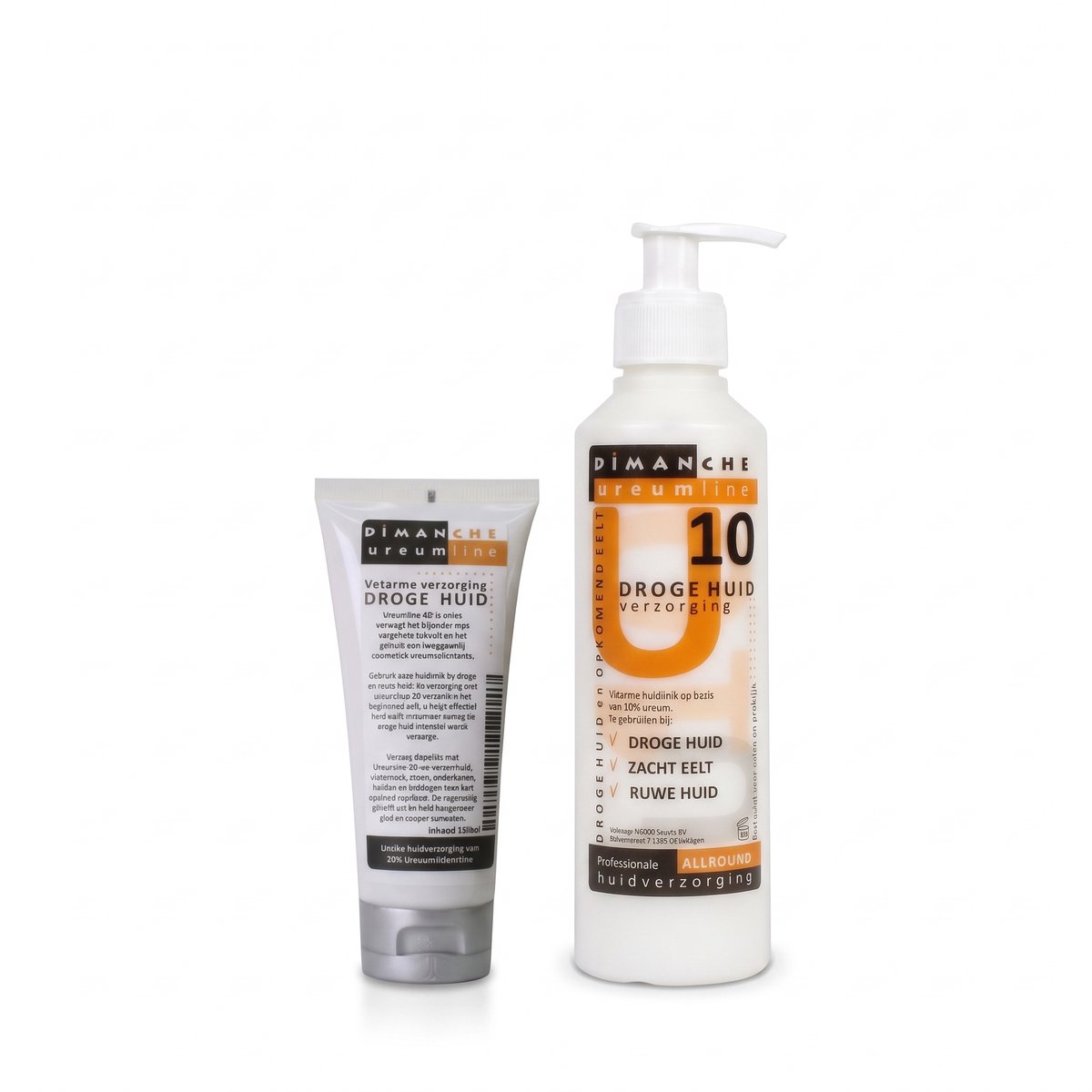 Dimanche Ureumline (U10) Voetcrème – 10% Ureum – 100ml + 250 ml – Droge voeten, eelt & diabetes