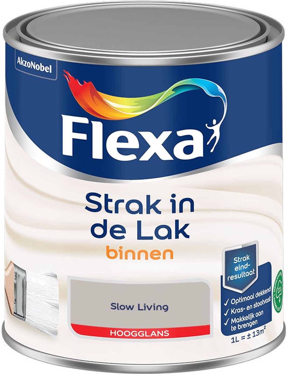 Flexa - Strak In De Lak Binnenlak Hoogglans - Slow Living - 1 L - Kleur Van Het Jaar 2027