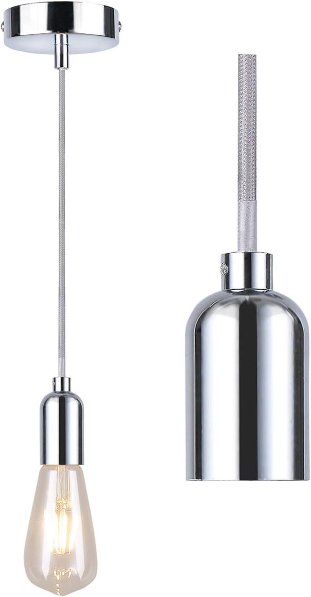 Vintage hanger licht fitting - E27 lamp houder - Hangende lamp - Creëer sfeer in huis - ShopVlot