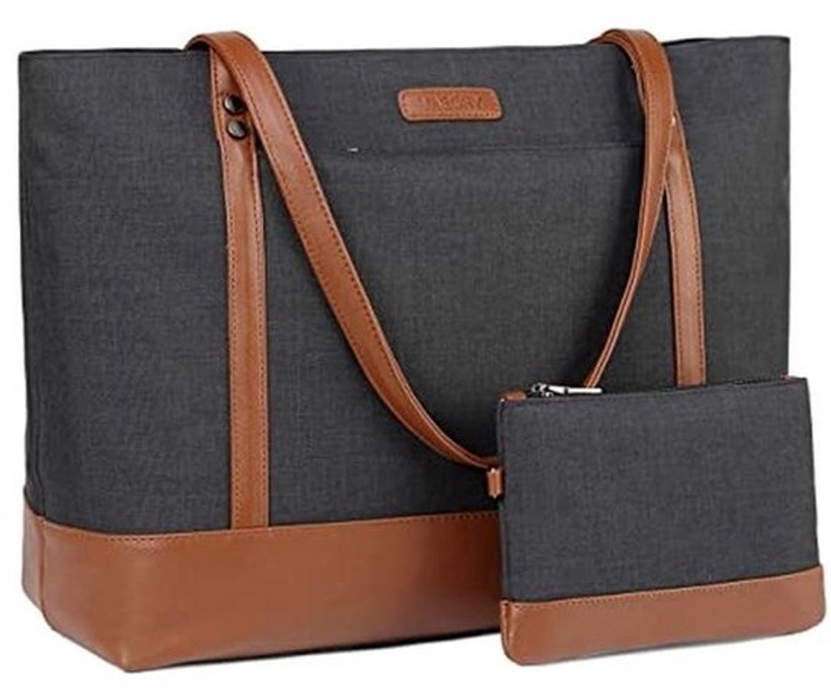 Lichte Dames Handtas - Laptop Schoudertas voor Werk en School - 15.6 Inch