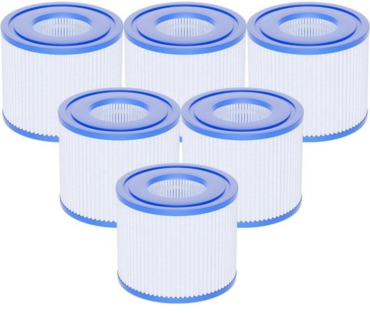 Zwembadfilters Type S1 Compatibel met PureSpa 11692 en 29001E - 107 x 71 MM (6 stuks)