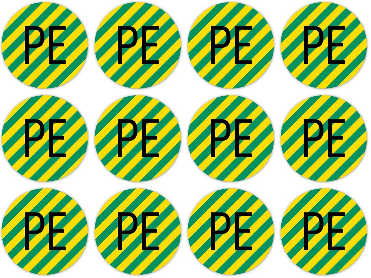 25x25 mm, 12 stuks - PE beschermgeleider - DIN/VDE