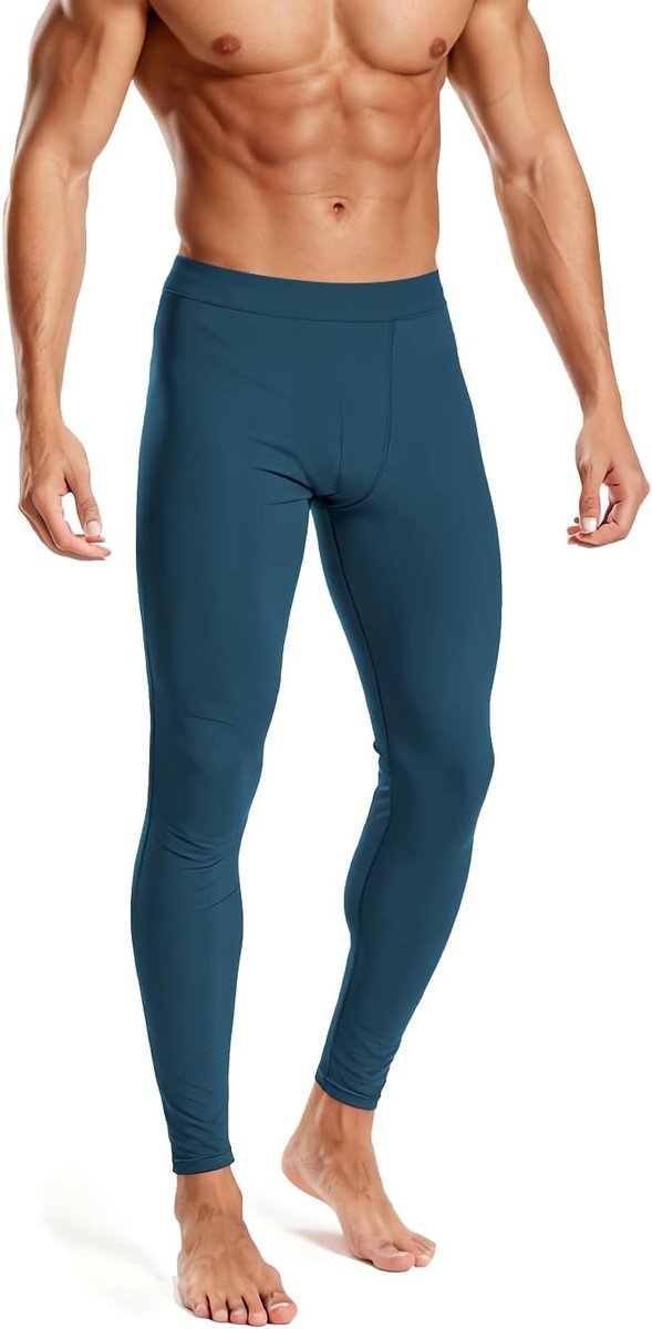 Basiclayerlegging voor heren - Sportieve dagonderbroek, Lichte compressie, Vochtregulerend voor de sportschool, hardlopen en trainingen