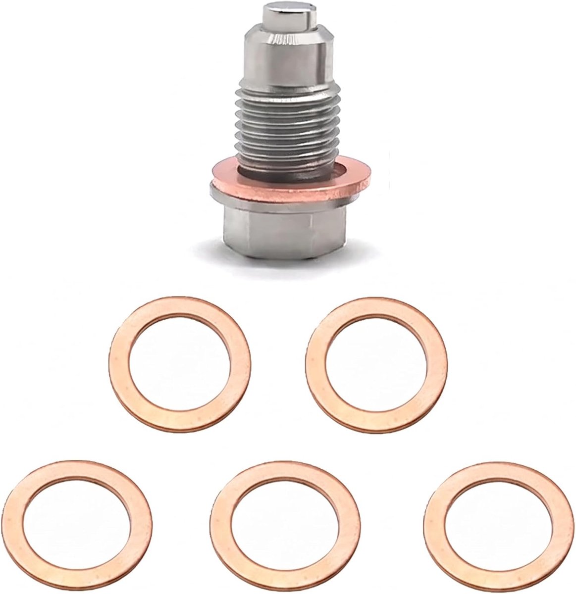 Olie-afvoerschroef sluitring dikke combinatie adsorptie vijlen ijzeren motorbescherming auto hardware afdichting 10 stuks oliekap motorfiets boot oliedeksel oliekan
