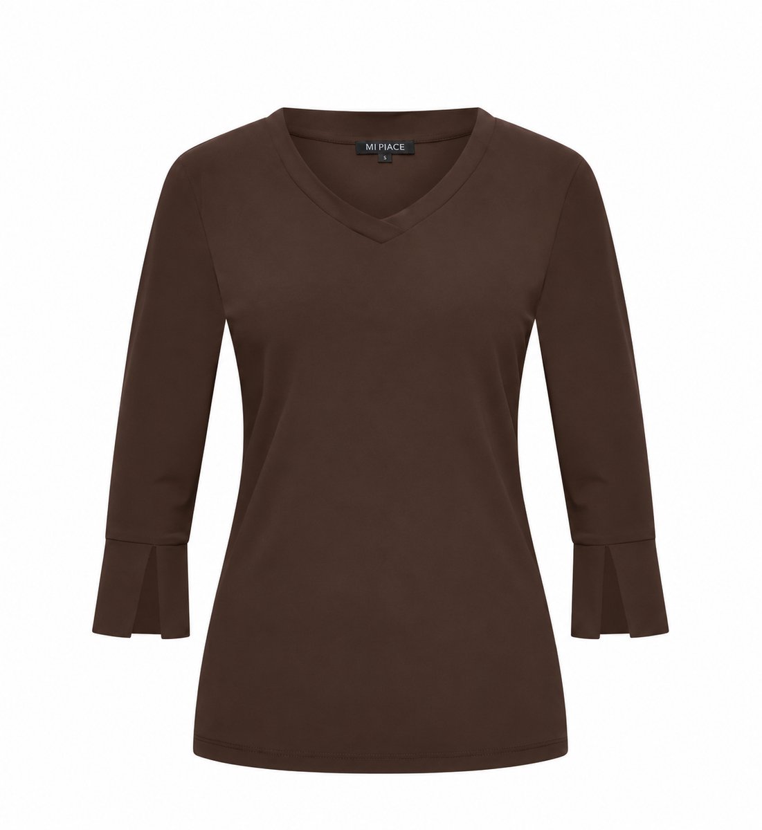 MI PIACE - Travel Top 3/4 Mouw Uni 202095 Espresso - Maat : XL