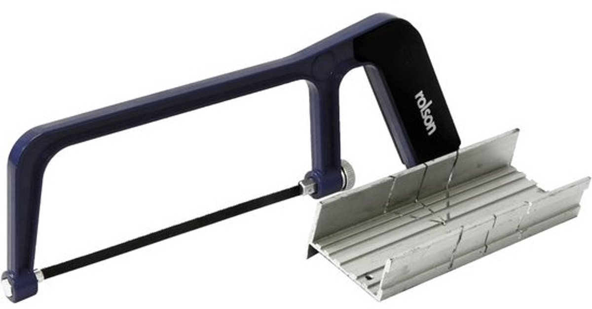 Aluminium junior ijzerzaag met verstekbak voor metalen buizen en profielen