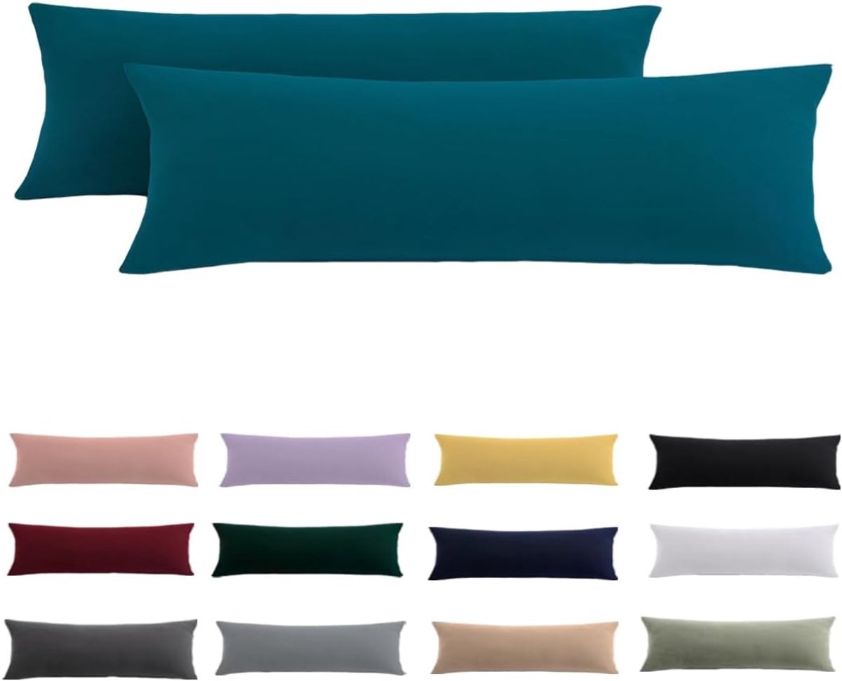 SP® Zijslaapkussen - Kussenovertrekken - Zijslaper Kussenhoes - Benzine - 145cm x 40cm x 15cm
