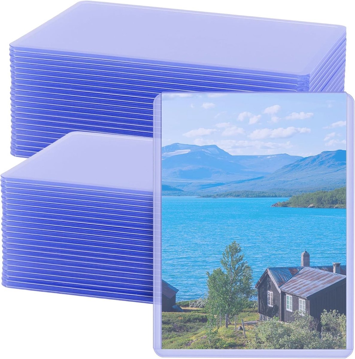 150PCS Toploaders Hard Card Sleeves - Duidelijke Beschermhoezen voor Sportkaarten, Trading Cards en Verzamelkaarten, 76 x 101mm