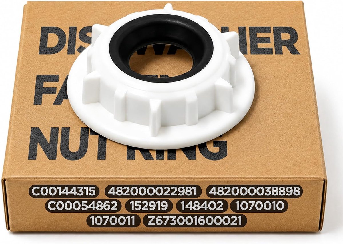 Moer voor sproeipijp in vaatwasser met originele code C00144315 482000022981 482000038898 C00054862 voor Whirlpool voor Bauknecht voor Indesit voor Ariston 152919 148402 voor Gorenje