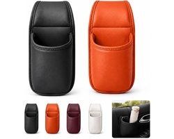 2 Stuks Autobekerhouder - Draagbare Waterbekeropslag - Autodeur bekerhouders en telefoonhouders - Autodeur Drinkhouder - PU-Leder auto bekerhouder - Opbergbox, Bekerhouder Achterin - Universeel - Autobekerhouder Voor autodeur en raam - TENGYIF®